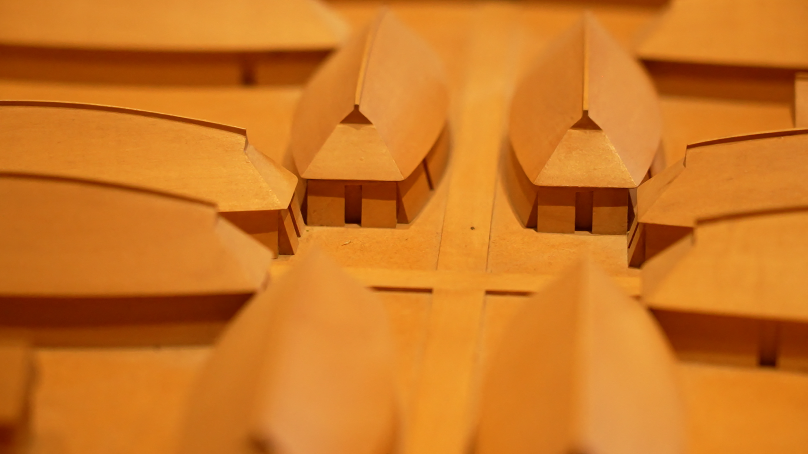 A model of the former aspect of the buildings inside the Viking Fortress Trelleborg of King Harald Bluetooth. /Olivier Feniet/AFP