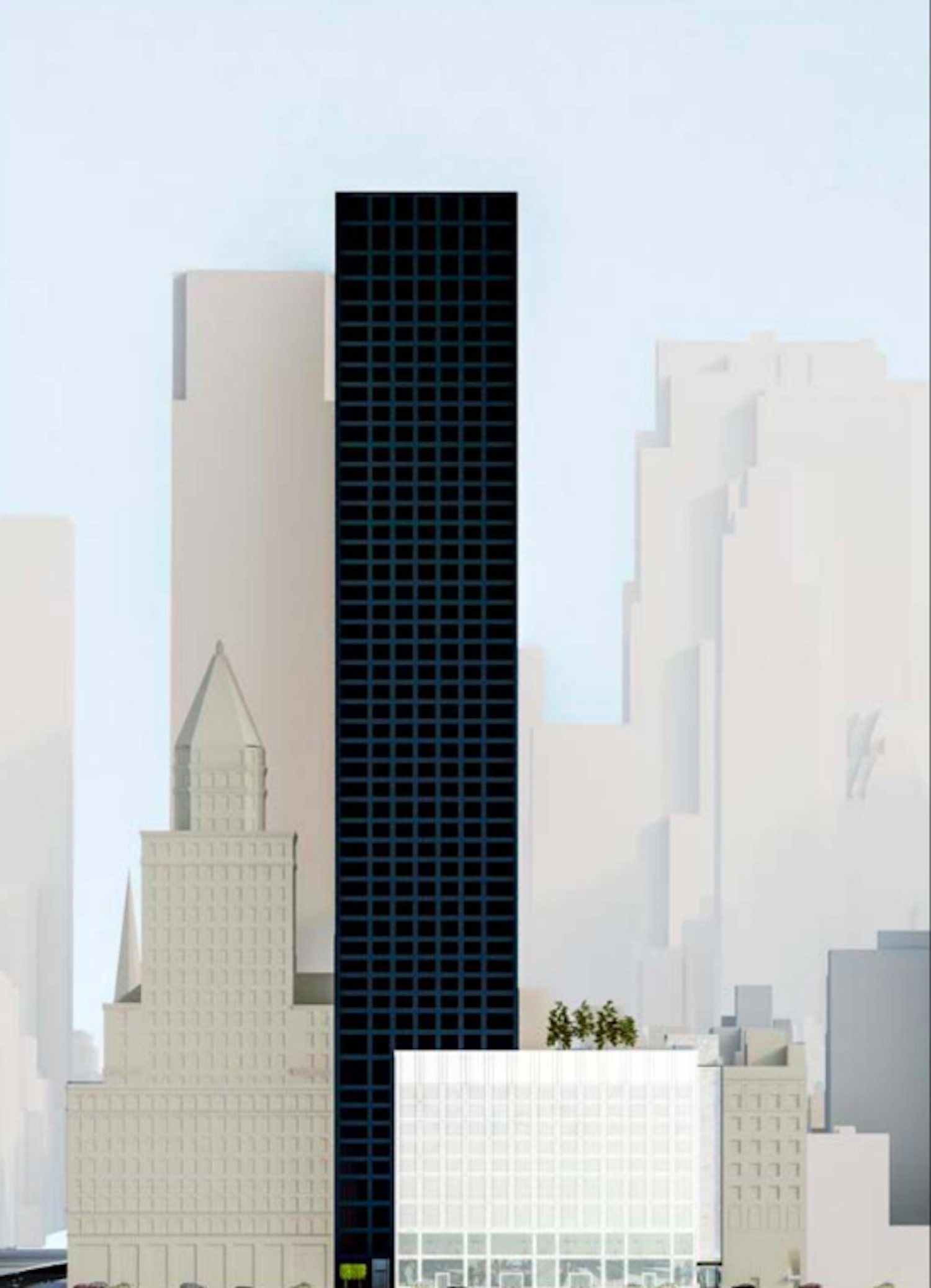 Rendering of 12 West 57th Street by Skidmore, Owings & Merrill