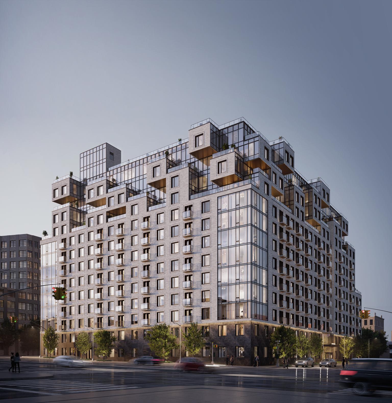 Updated rendering of 260 Gold Street - J Frankl Associates