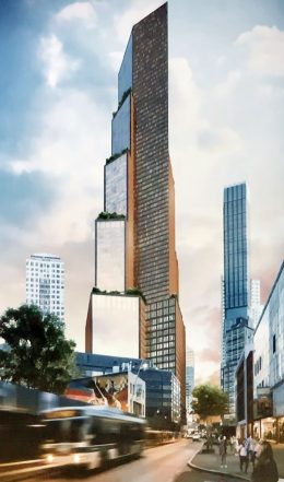 Previous renderings of 625 Fulton Street - Skidmore Owings & Merrill (SOM)