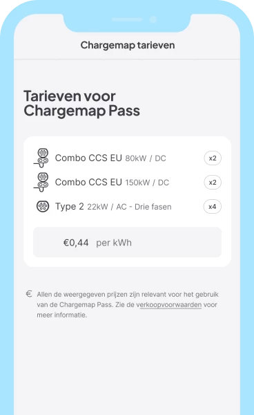 Vóórdat u gaat laden kunt u altijd precies zien wat de kosten zijn
