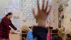 Selma Herndon Elementary School kindergarten teacher Diana Dickey starts the day each morning by asking students to share how they are feeling.