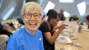 Sung Ihm Son fell into a depression when her husband died. Making new friends and taking classes like dance and art at GenSpace helped her feel happy again.