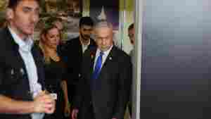 Israeli Prime Minister Benjamin Netanyahu arrives at the Government Press Office in Jerusalem to give a press conference on Sept. 4.