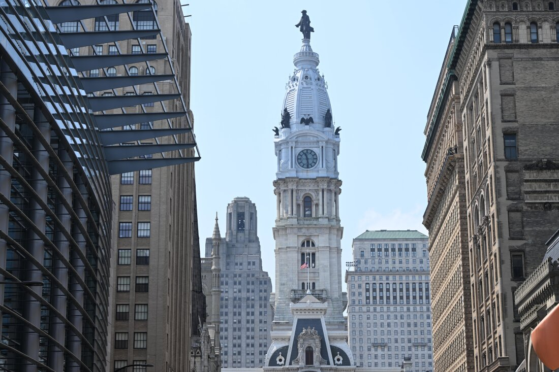 A view of Philadelphia City Hall.