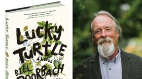 The Lucky Turtle by Bill Roorcach and a photo of the author.