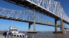 About 15 people gathered for the Coastal Desk tour of the Port of New Orleans on February 10.