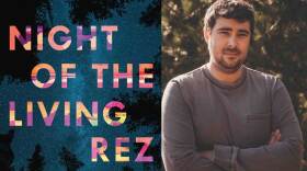 Night of the Living Rez book jacket and a photo of author Morgan Talty