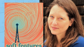 Soft Features book cover and a photo of author Gillian Burnes.