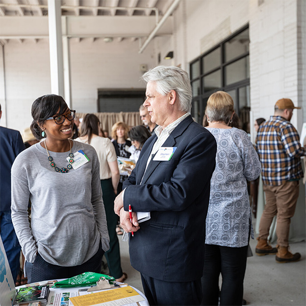 image of people networking at an event