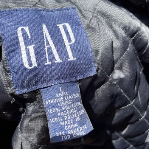 90s GAP オールドギャップ レザージャケット_e0337274_15324478.jpeg