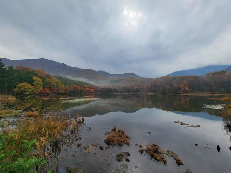 観音沼森林公園の紅葉　２週目その２　@福島県下郷町_f0048546_16231176.jpg