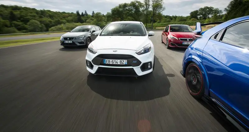  - Comparatif GTI 2016 : Focus RS / Civic Type R / Peugeot 308 GTi / Leon Cupra [VIDEO]