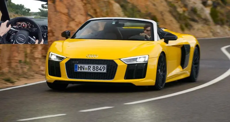  - Audi R8 Spyder 2017 [ESSAI + VIDEO] : pluie belle la vie (prix, puissance, avis)