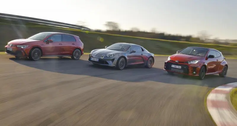  - Toyota Yaris GR vs Alpine A110 vs Volkswagen Golf GTI - VIDEO