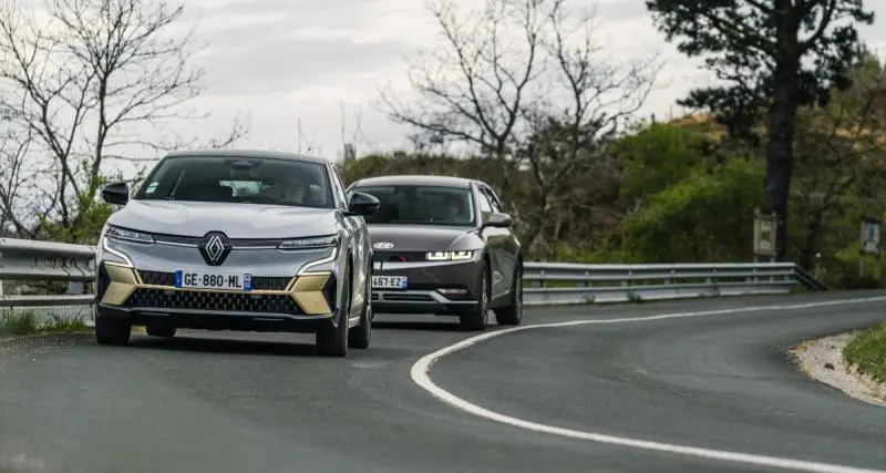  - Renault Megane E-Tech vs Hyundai Ioniq 5 : les photos du duel