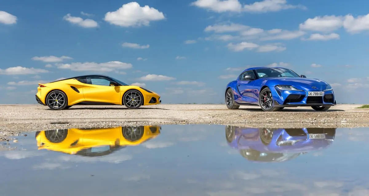 Match : la Lotus Emira affronte la Toyota Supra !