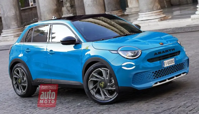 Future Abarth 600e : l'inattendue citadine 4x4 de 240 ch - Abarth 600e