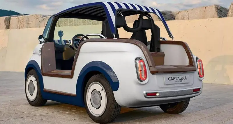  - La Fiat Topolino transformée en véritable voiture de plage par le carrossier Castagna Milano