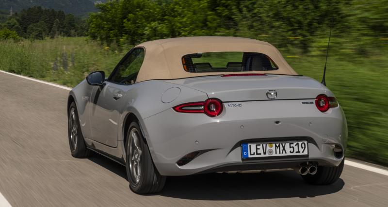 Essai Mazda MX-5 : 35 ans de plaisir automobile - Un prix en hausse, avec un malus écologique !