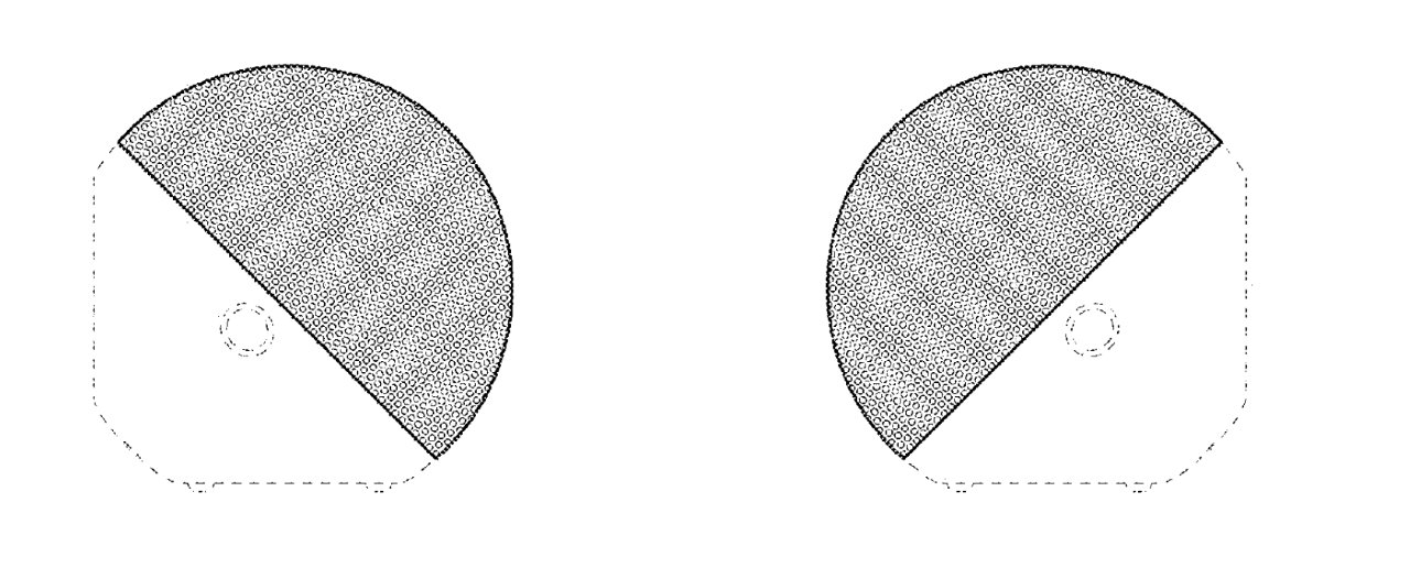 Side view of the proposed wide, horizontal HomePod