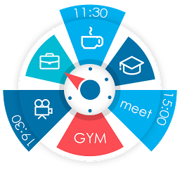 Ikoonprent Sectograph. Day & Time planner