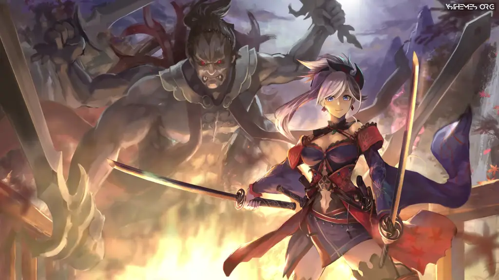 Video demonstration: Live wallpaper «Miyamoto Musashi Fate Grand Order»