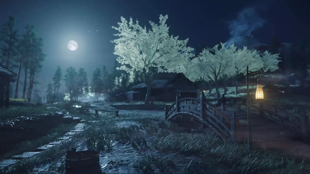 Live wallpaper Ghost of Tsushima Omi Village in 4K