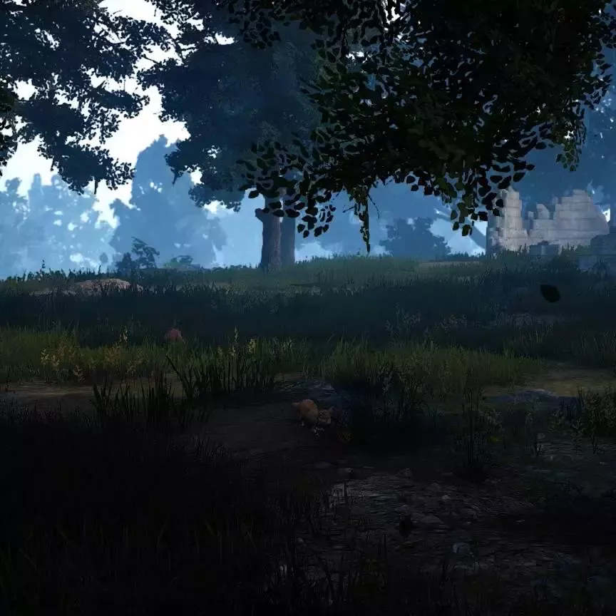 Live wallpaper The Fox among the trees - Black Desert Online