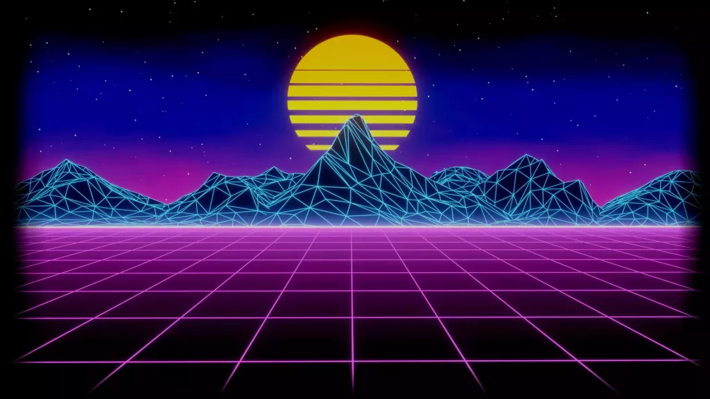 Live wallpaper Retrowave - The Grid