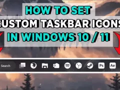 How to replace icons on the Windows taskbar 