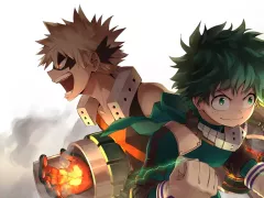 Boku My Hero Academia Midoriya Izuku Bakugo