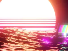 Synth wave Sun