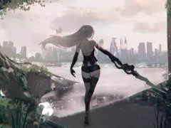 A2 NieR Automata with a sword