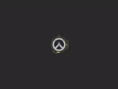 Animated logo of the Overwatch game, minimalism