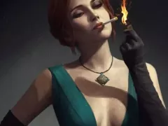 Triss in vintage style