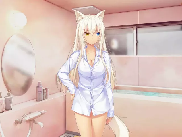 Live wallpaper «Some girls from the game Nekopara»