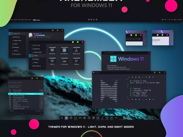 Theme «Andromeda» for Windows 11