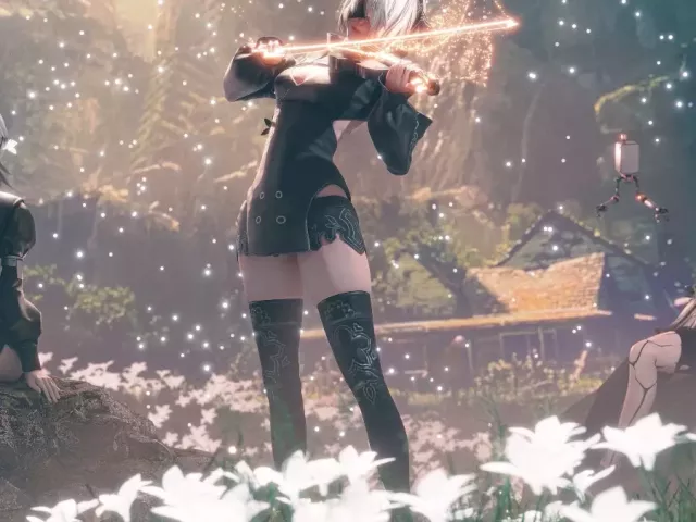 Live wallpaper «Nier - 2B A2 Kaine»