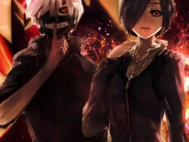 Live wallpaper «Ken Kaneki with a girl - Tokyo Ghoul»