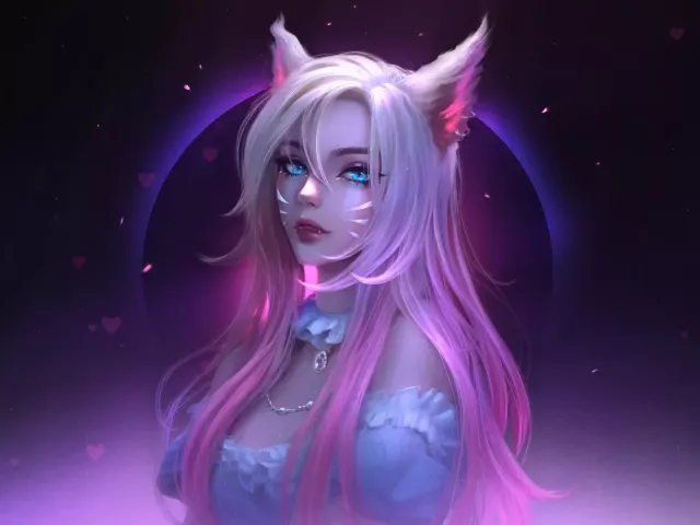 Live wallpaper «Ahri Godness League of Legends 4K»