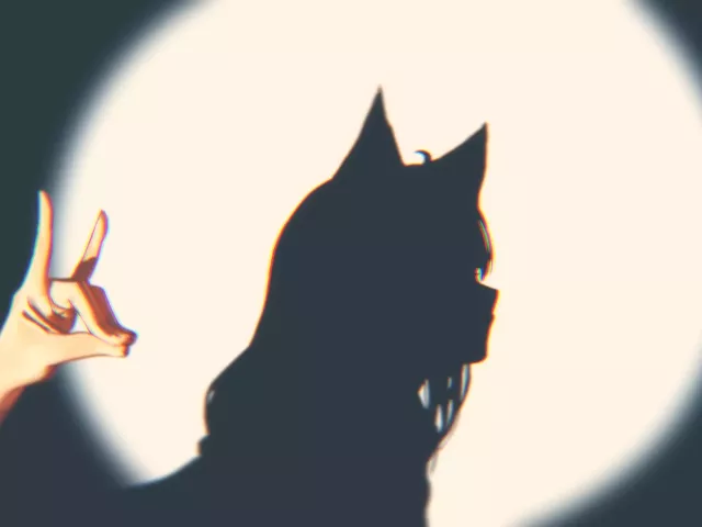 Live wallpaper «Shadow catgirl»