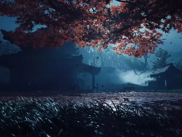 Live wallpaper «Landscape Ghost of Tsushima»