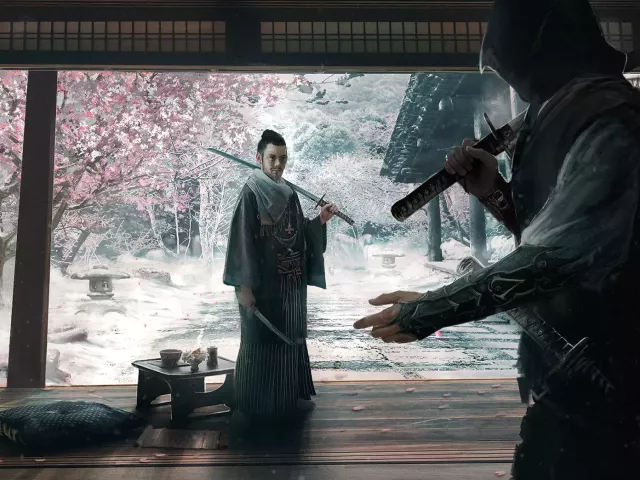 Live wallpaper «Assassins Creed samurai»