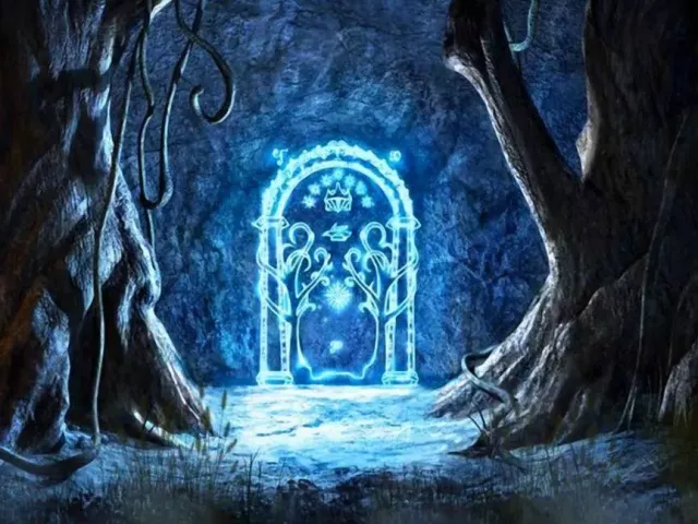 Live wallpaper «Lord Of The Rings - Elven Door To Moria»