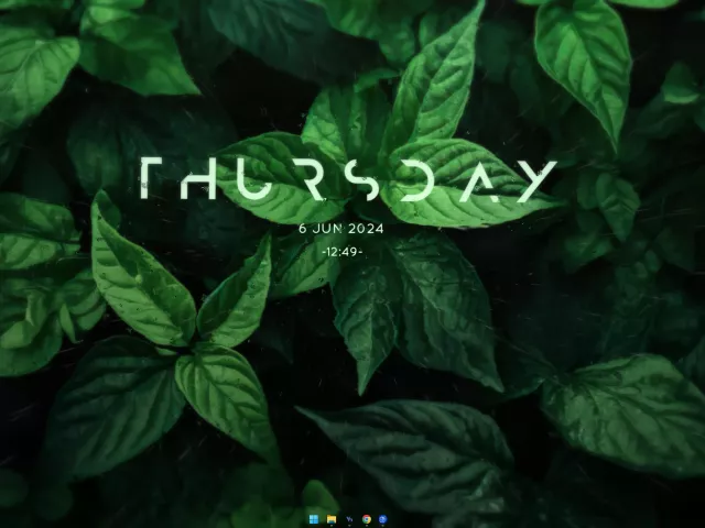 Live wallpaper «Green leaves»