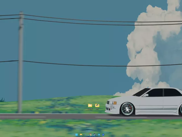 Live wallpaper «Toyota Chaser Ghibli Style (4K)»