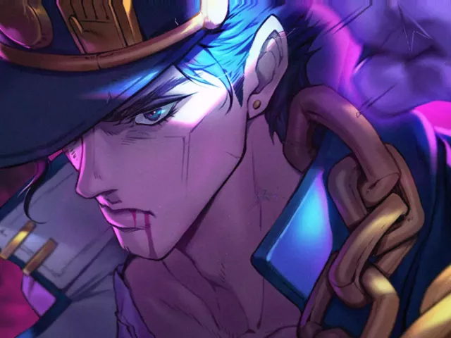 Live wallpaper «Jotaro Kujo Jojos Bizarre Adventure»