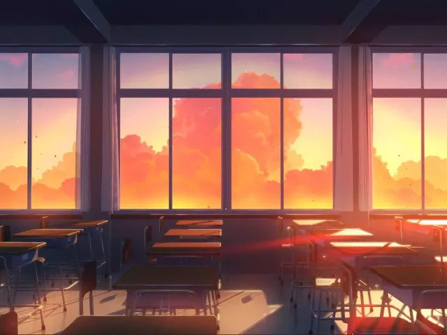 Live wallpaper «Evening Classroom in 4K»