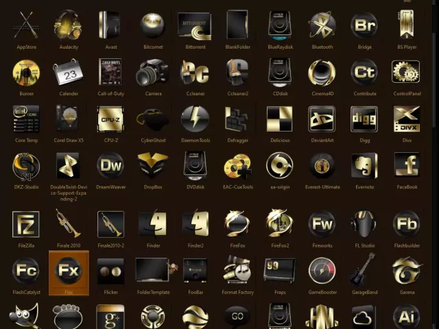 Icons «Black Gold»